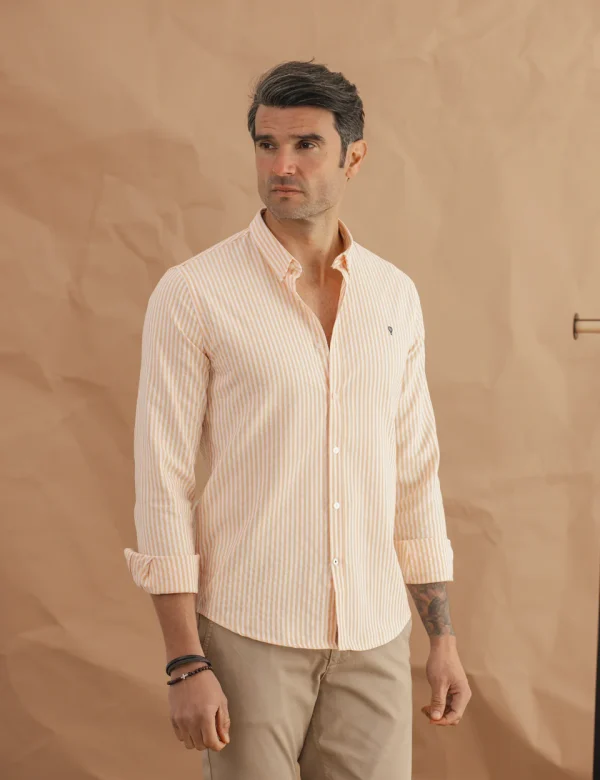 CAMISA RAYAS AMARILLA