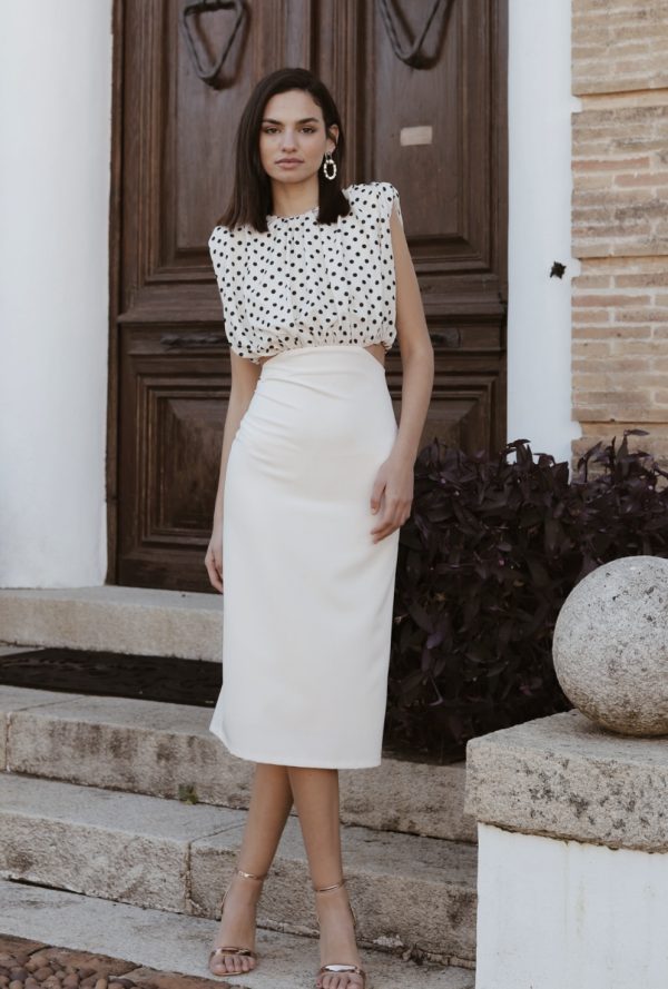 VESTIDO MOKA BICOLOR