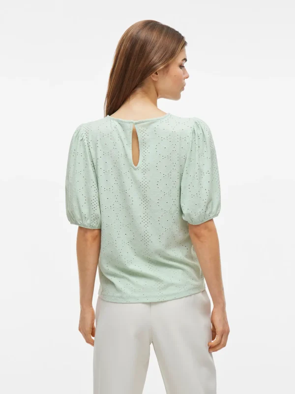 CAMISETA TROQUELADA VERDE - Imagen 3