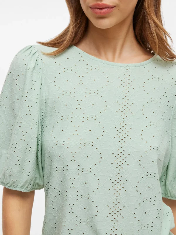 CAMISETA TROQUELADA VERDE - Imagen 2